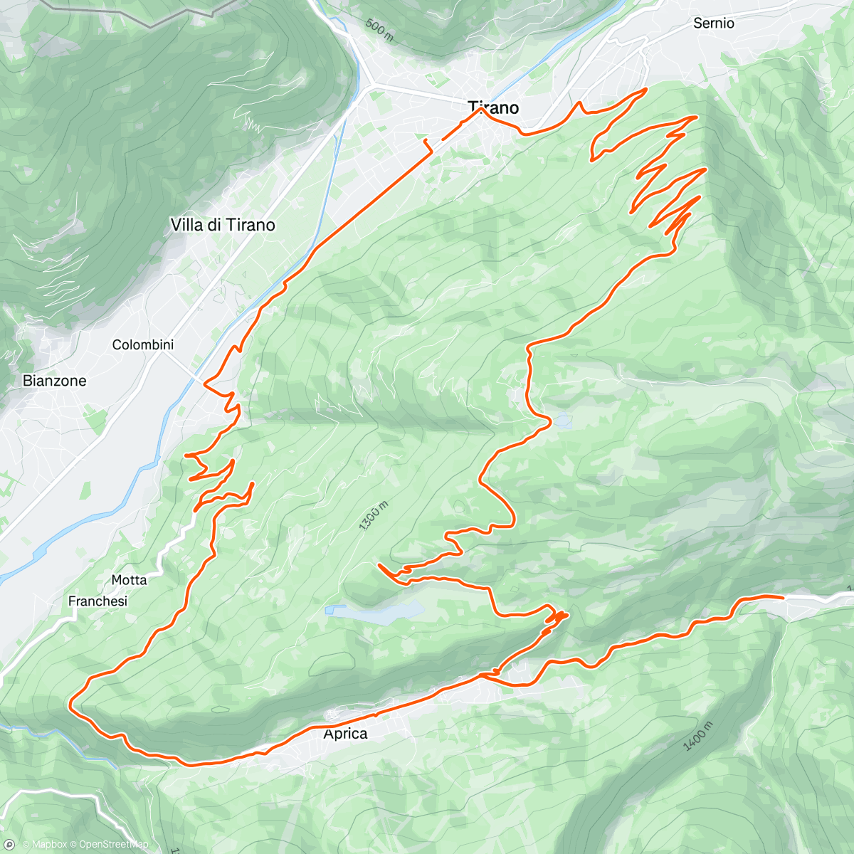 Map of the activity, Namiddagrit