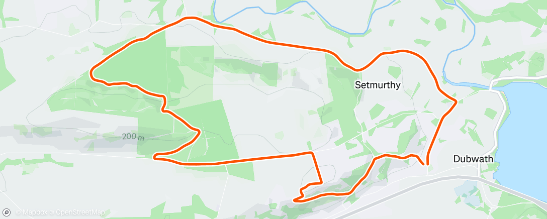 Map of the activity, Morning Ride