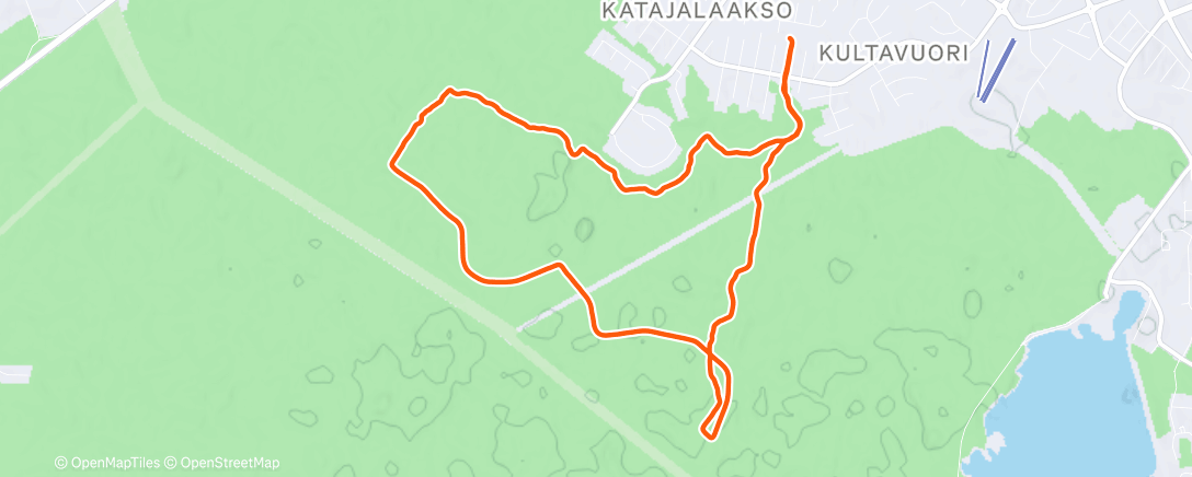 Map of the activity, Morning Run
