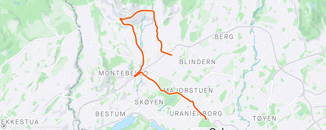 Map of the activity, Fellesøkt med Lumera 🧑🏻‍🦽