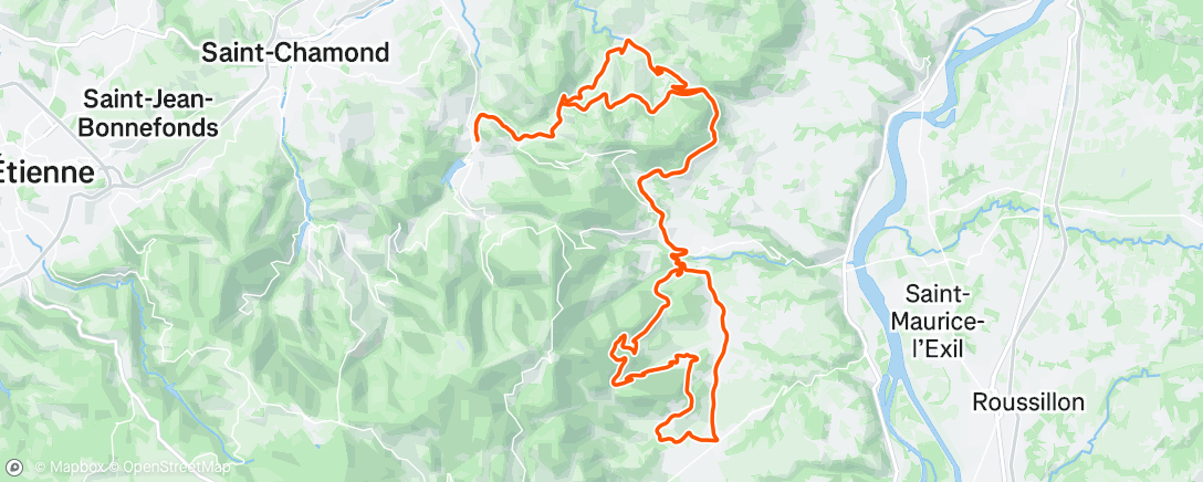 Map of the activity, Sortie vélo le matin