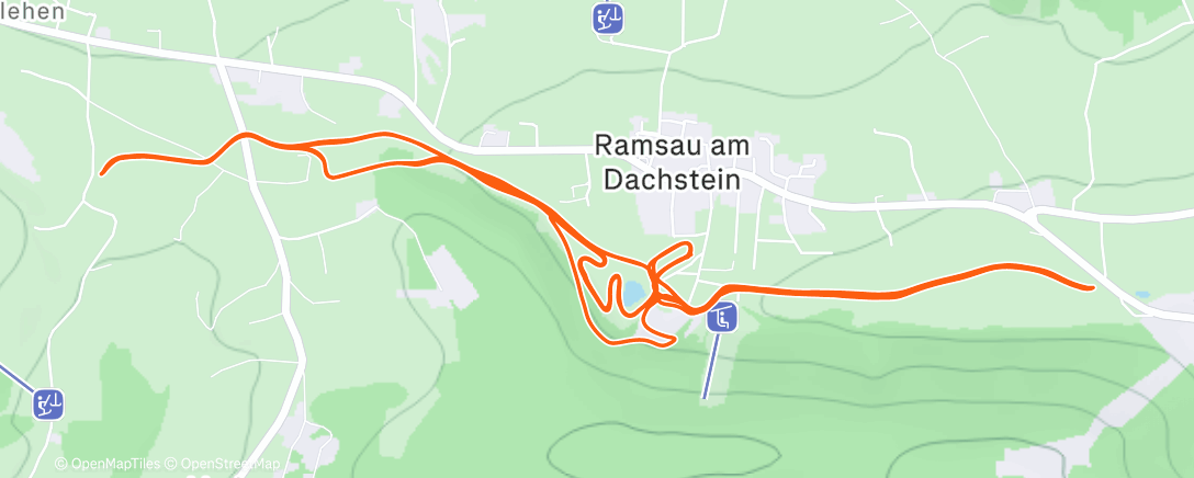 Map of the activity, Ski Nordisch zur Mittagszeit