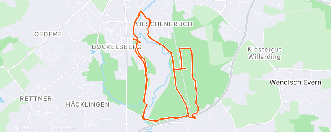 Map of the activity, Morning Run mit den Düvelsbrookern 🏃🏻‍♂️‍➡️🏃🏼‍➡️🏃🏾‍♀️‍➡️