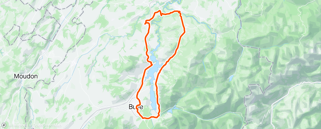 Map of the activity, Tour de Broc