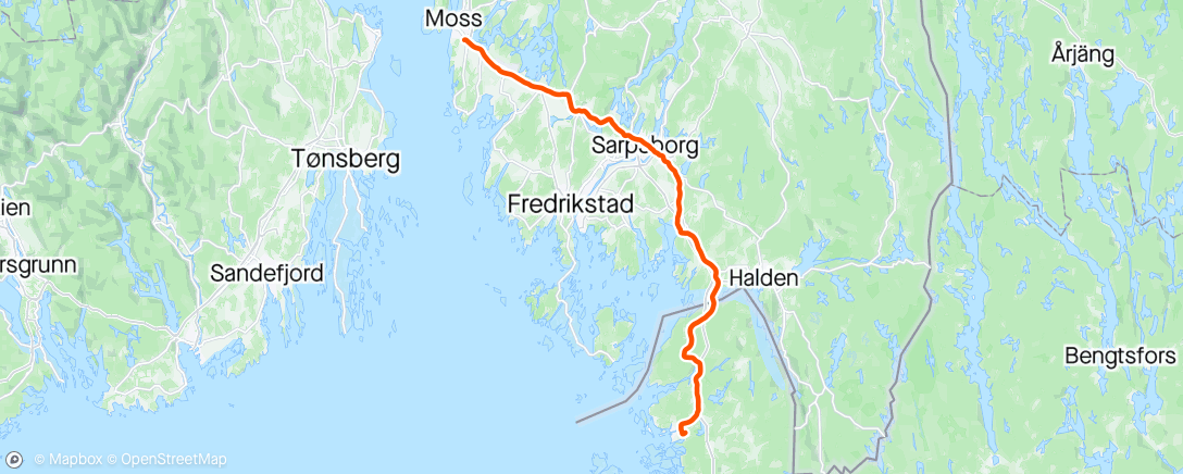 Map of the activity, Mtb tur til Strømstad 🚴🏻‍♂️😊