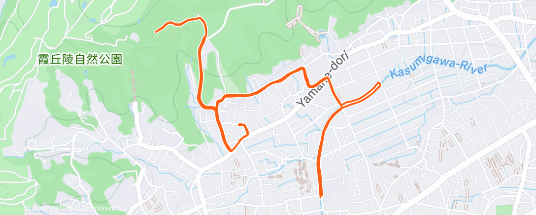Map of the activity, 坂ダッシュ刺激入れ