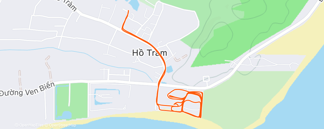 Map of the activity, Morning Run
