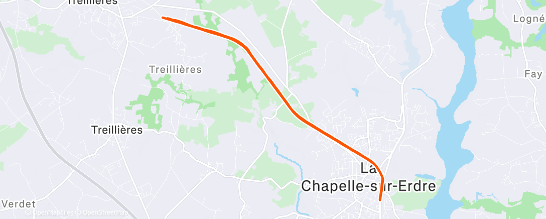 Map of the activity, 12km EF