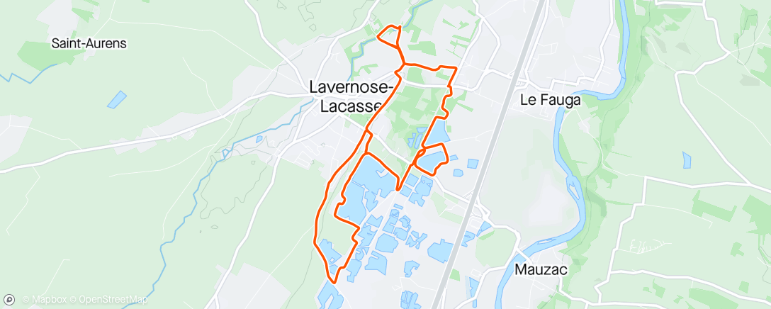 Map of the activity, Ballade Lac Lavernose
