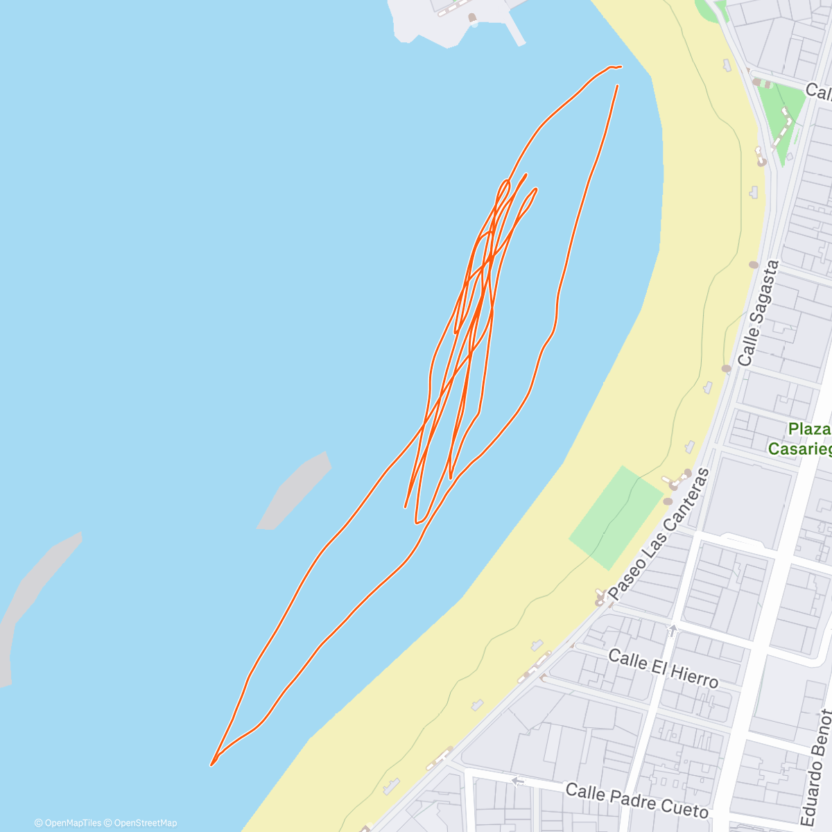 Map of the activity, Beautiful clear water