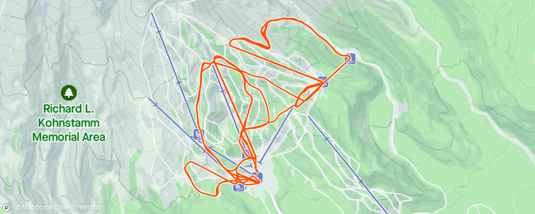 Map of the activity, Slopes - A day skiing at Mt. Hood Meadows Ski Resort