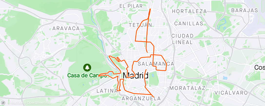 Karte der Aktivität „Marathon de Madrid 2024”
