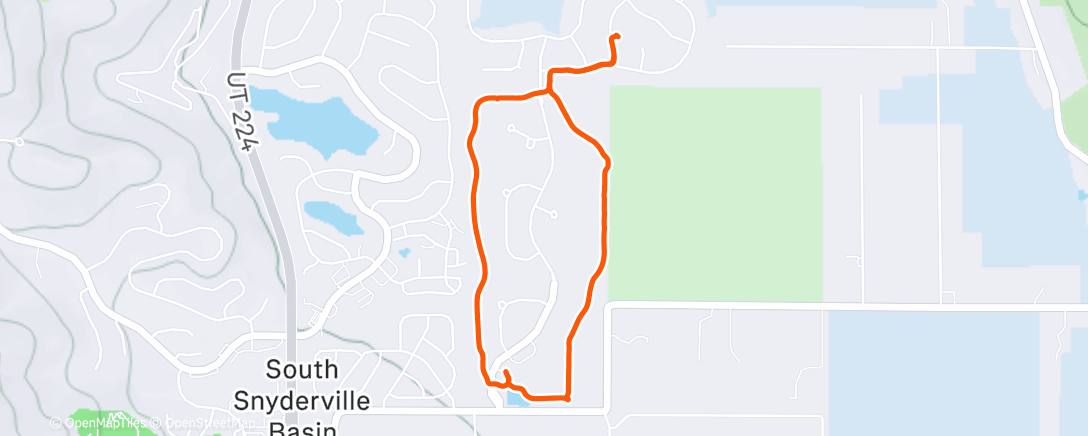 Map of the activity, Lunch Hike
