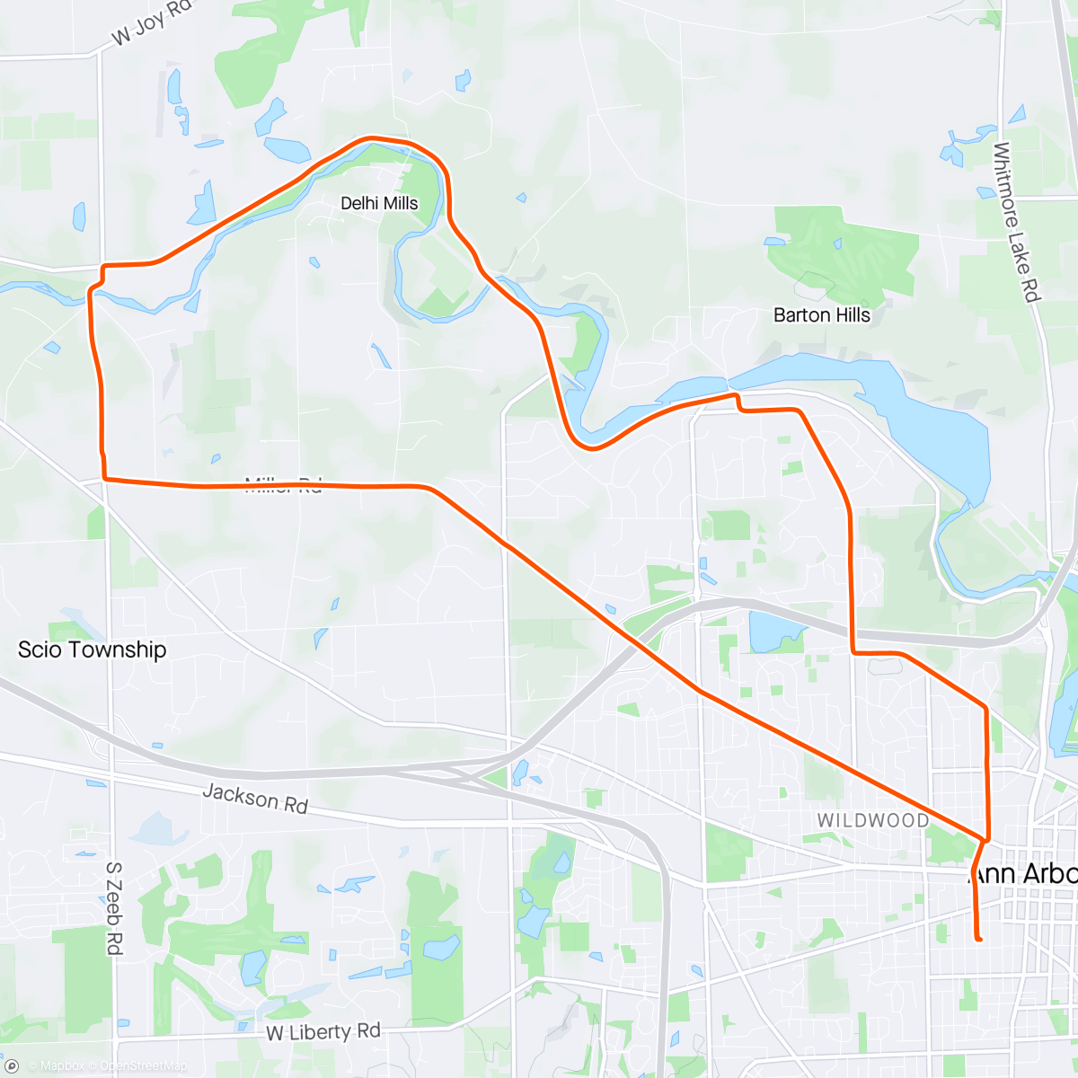 Map of the activity, Gravel bike recommended