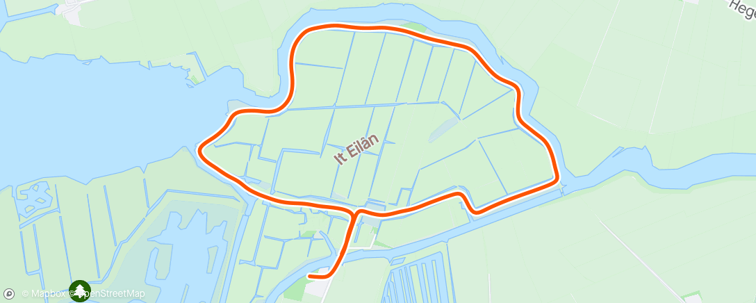 Mapa de la actividad (Goëngahuizen Run)