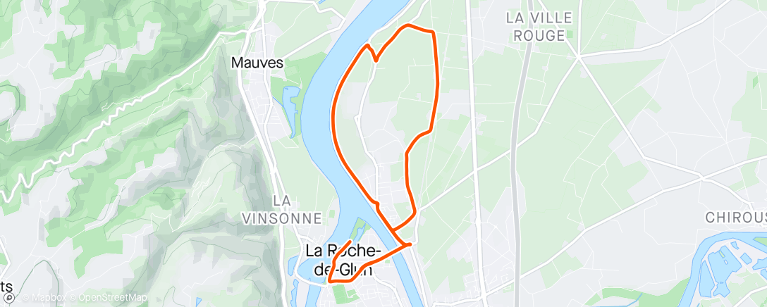 Mapa da atividade, Triathlon Valence Bike