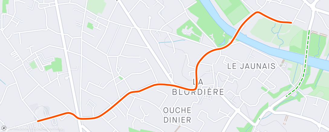 Mapa de la actividad (Sortie vélo le midi)