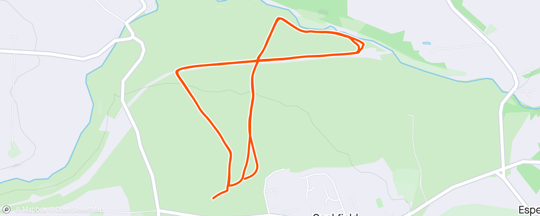 Map of the activity, Cockfield Chase