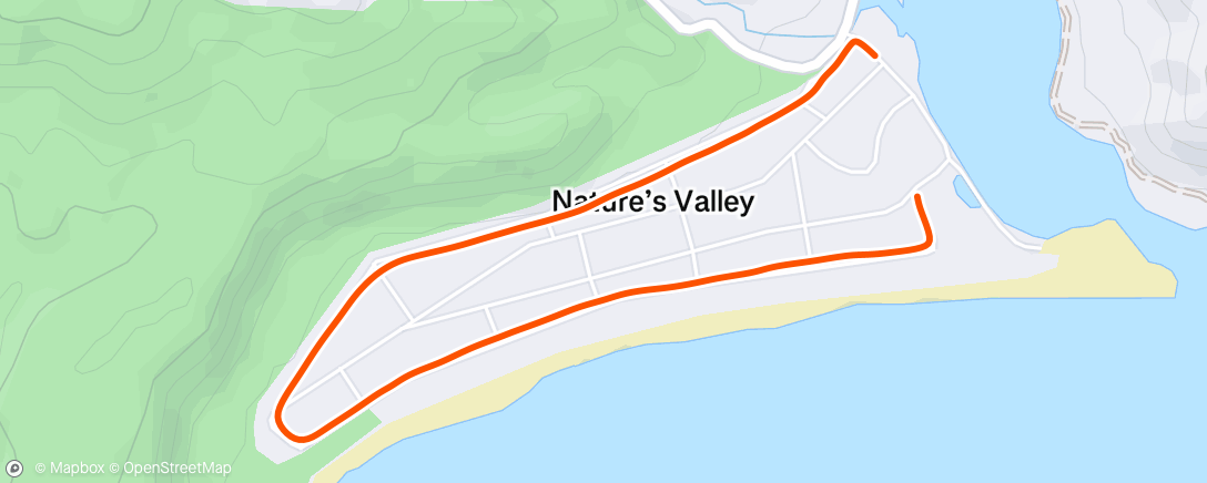 Map of the activity, Morning Run