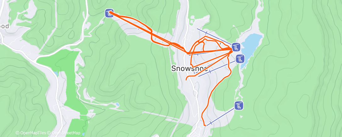 Map of the activity, Morning Alpine Ski