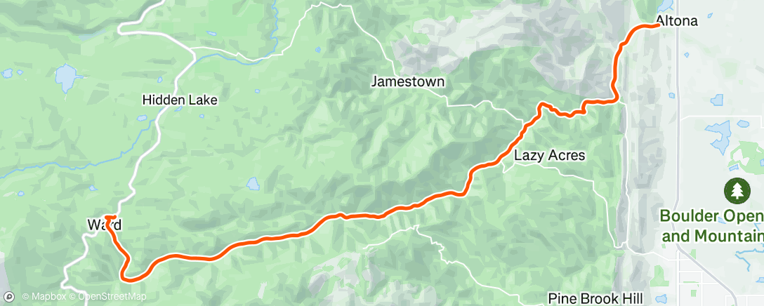Map of the activity, Morning Ride