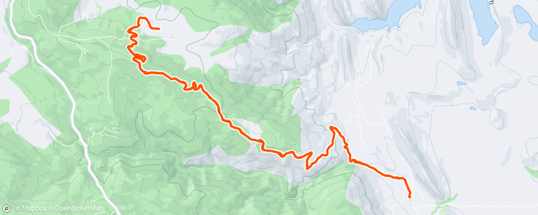 Map of the activity, Morning Trail Run