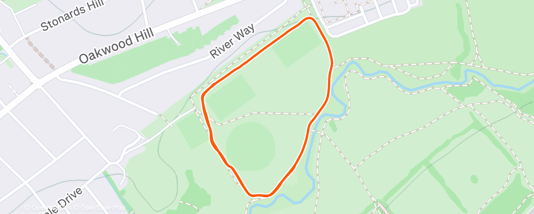 Map of the activity, Milly Parkrun PB! Sub 12m!