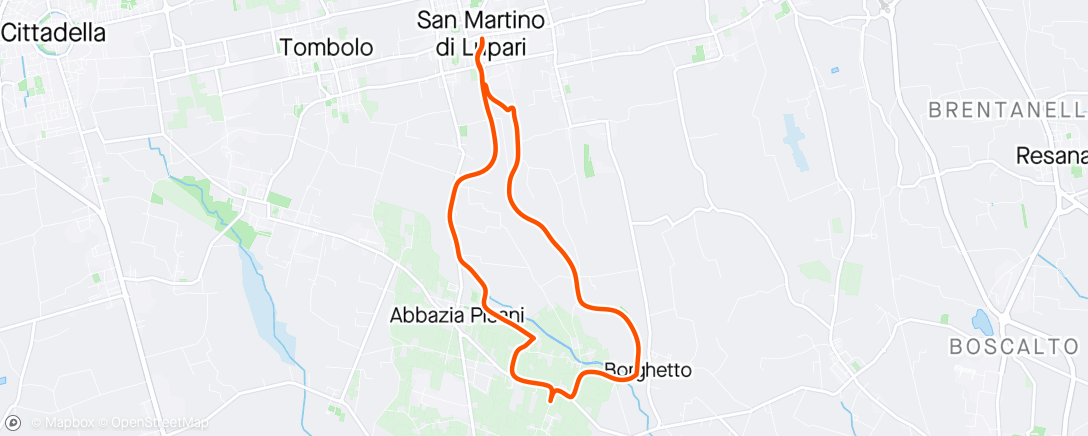 アクティビティ「Giretto con Giulio」の地図