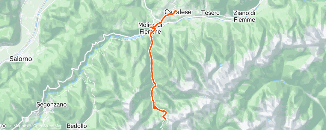 Map of the activity, Lunch Ride