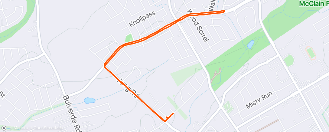 Map of the activity, 30 Minutes of Running 😀