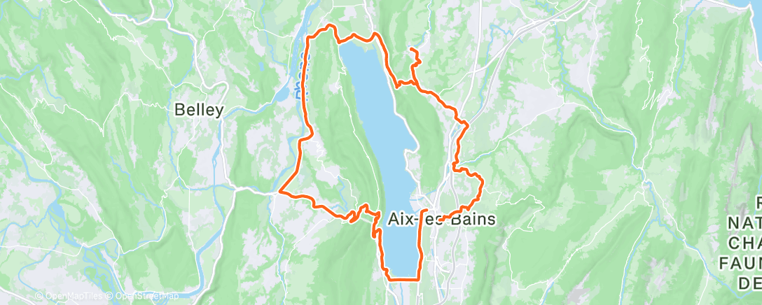 Mapa da atividade, Cyclisme