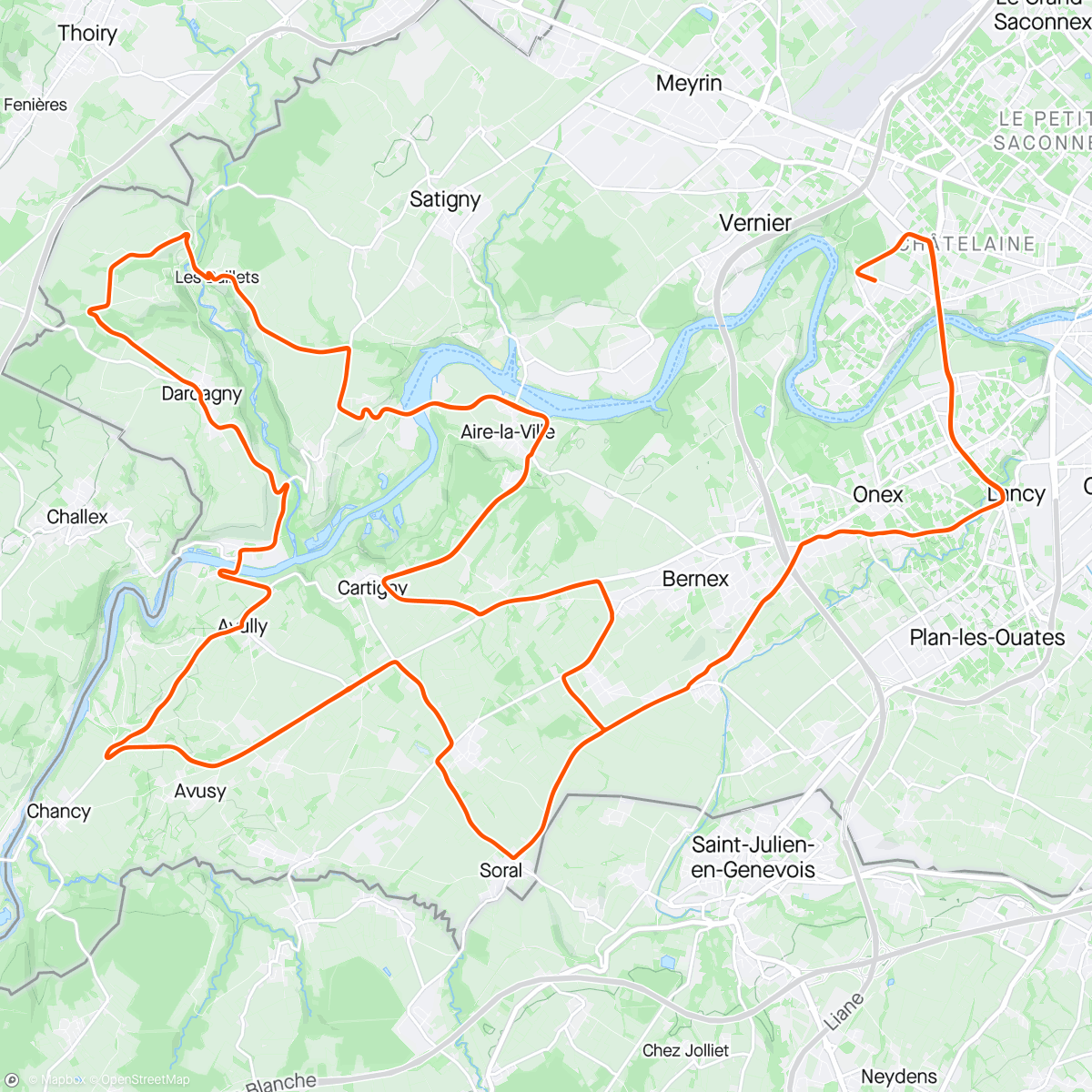 Map of the activity, Tour de Romandie Stage 5 🏁