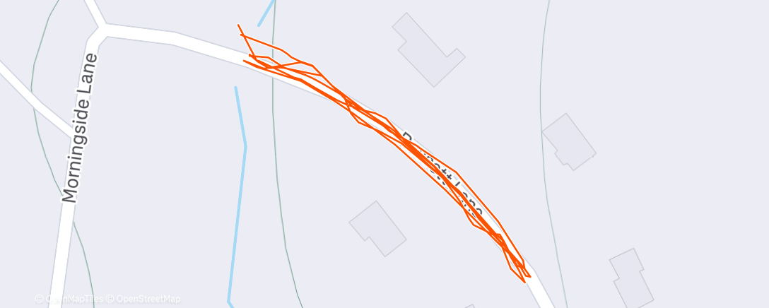 Map of the activity, Afternoon Workout