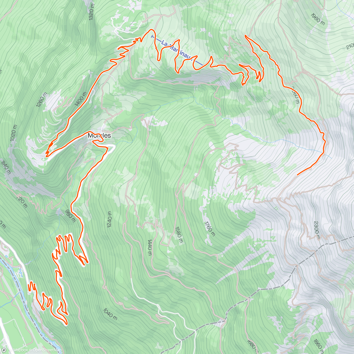 Mapa da atividade, ROUVY - Rionda