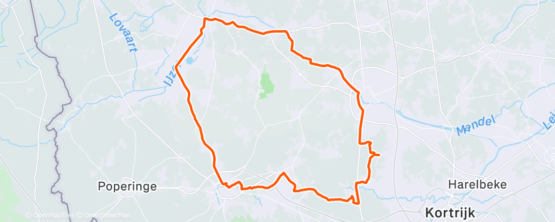 Map of the activity, Wielersport