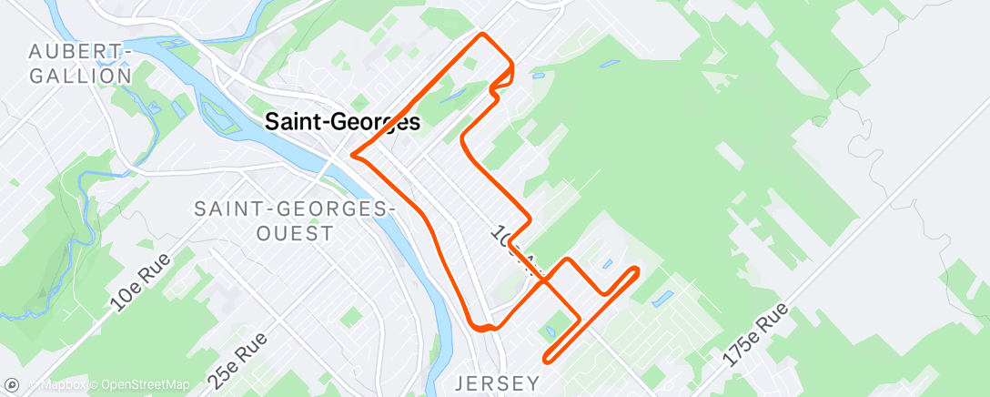 Map of the activity, Tour de Beauce Stage 5