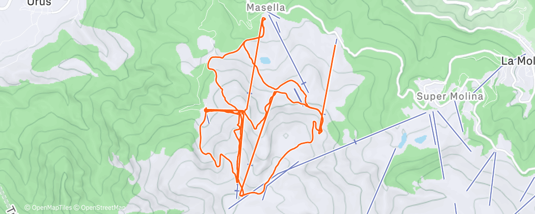 Map of the activity, Per fi esquiant una miqueta ⛷️