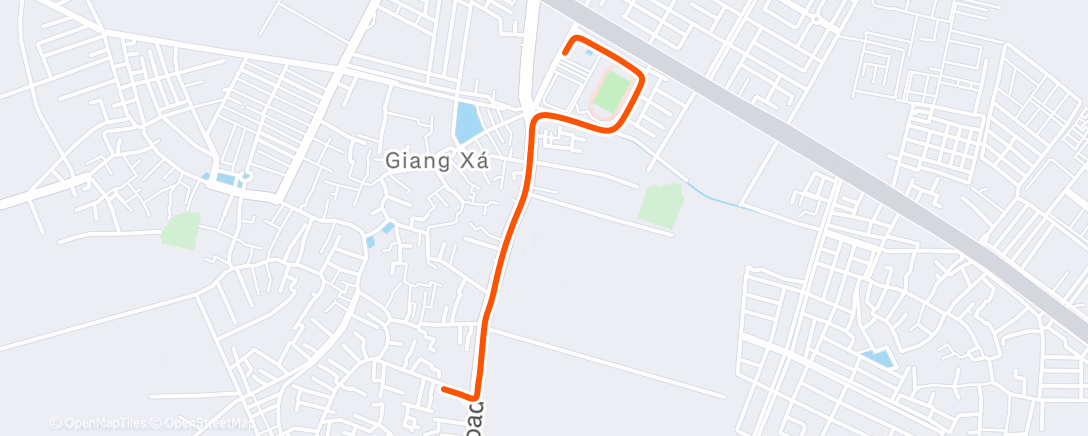 Map of the activity, Morning Run
