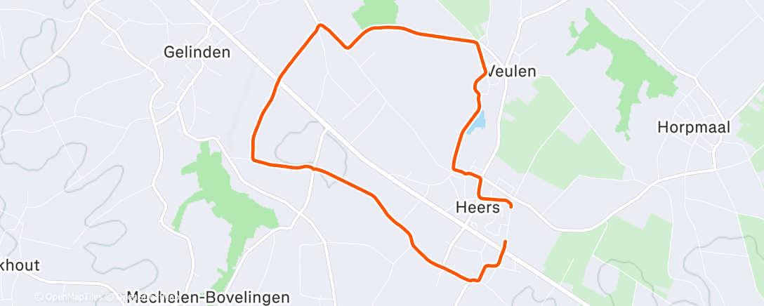 Карта физической активности (Ochtendloop)