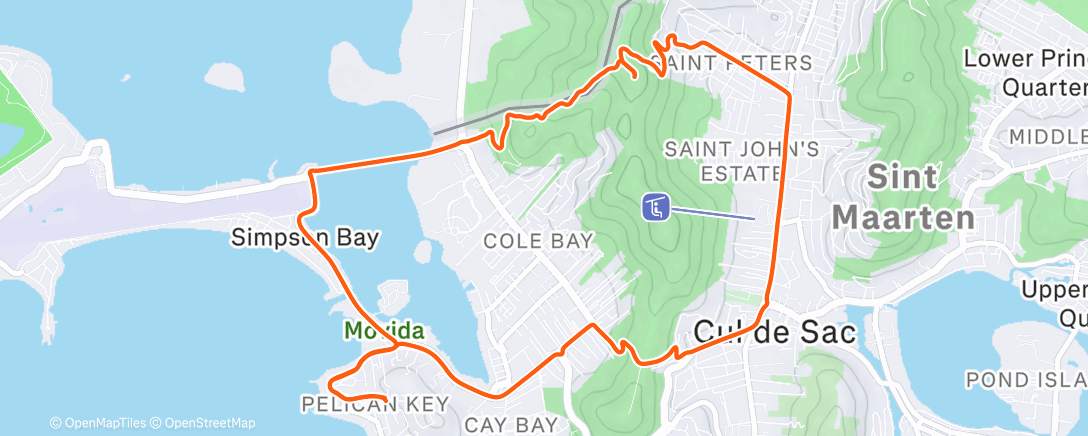 Map of the activity, Morning Ride