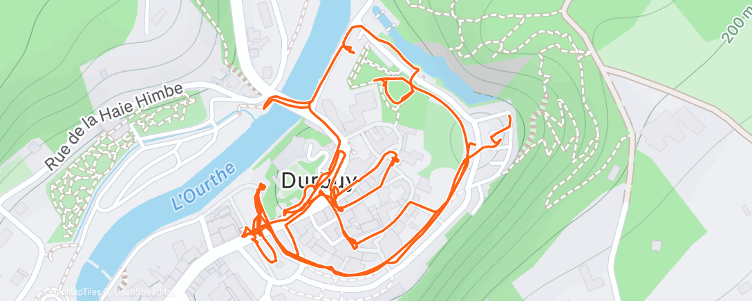 Map of the activity, Kerstmarkt Durbuy