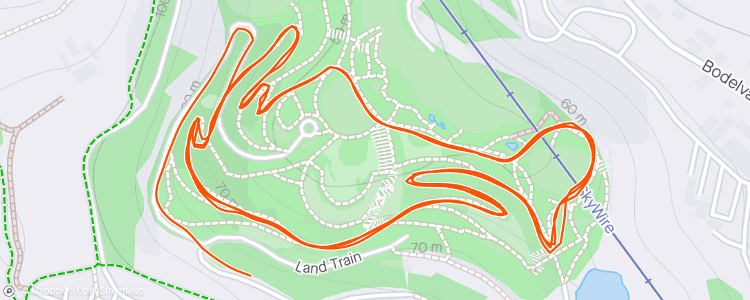 アクティビティ「Eden Park run (official time 21:41)」の地図