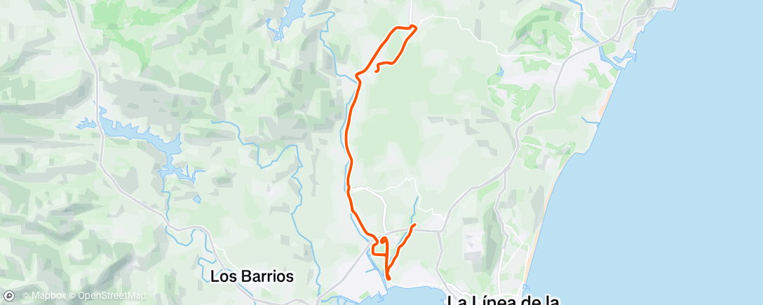 Map of the activity, Bicicleta por la mañana