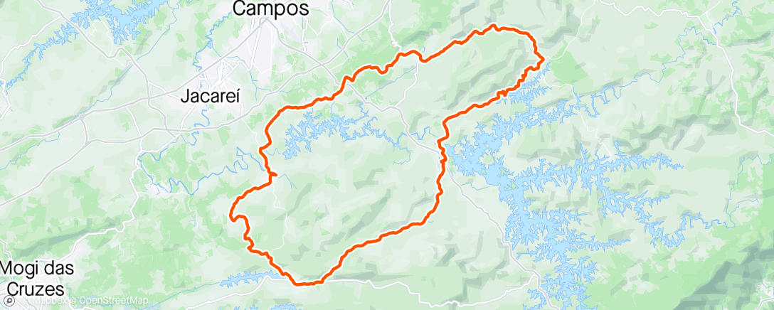 Map of the activity, A Gravelada - 160 km - Santa Branca