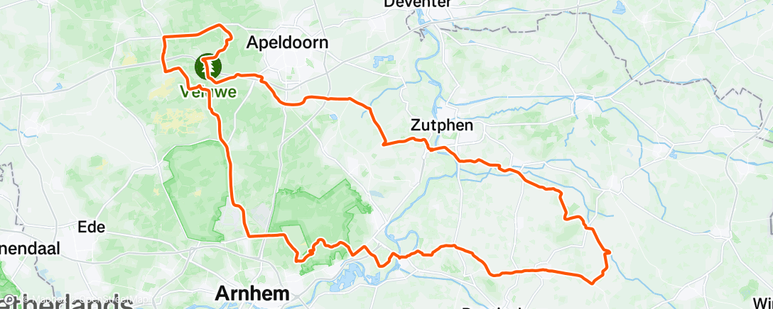 Map of the activity, Morning Ride