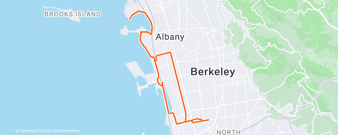 Map of the activity, unsuccessful onion run