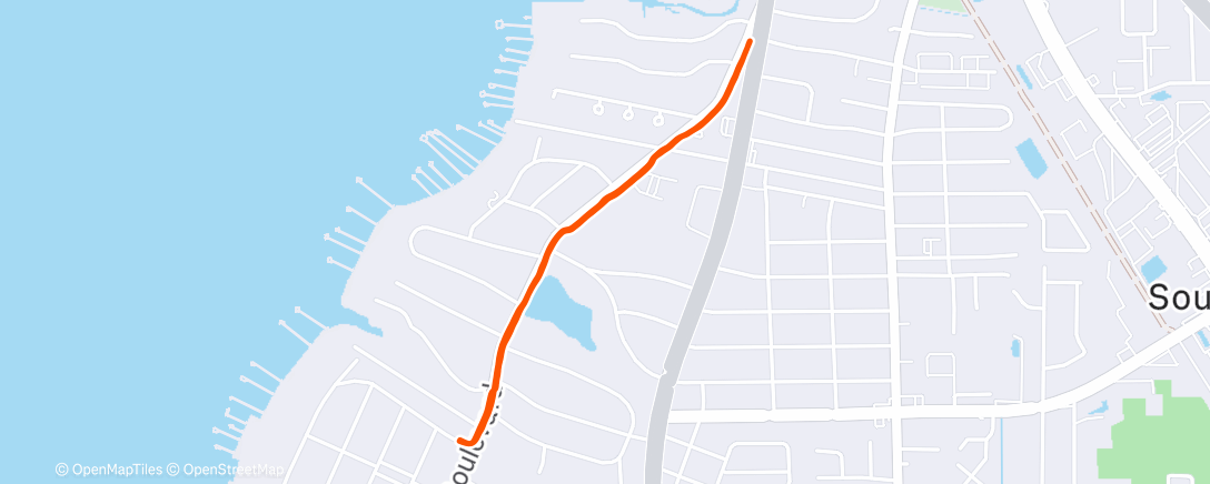 Map of the activity, Morning Run