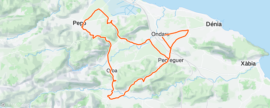 Map of the activity, Morning Ride