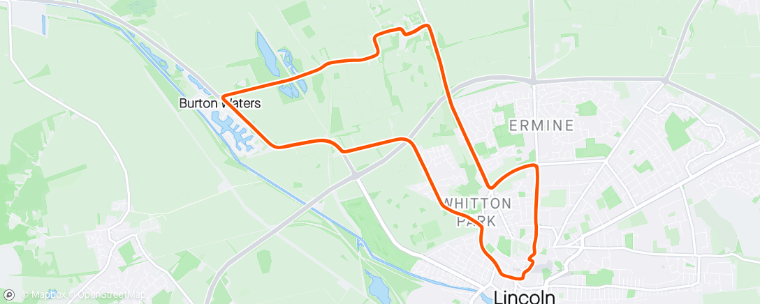 Map of the activity, Lincoln GP