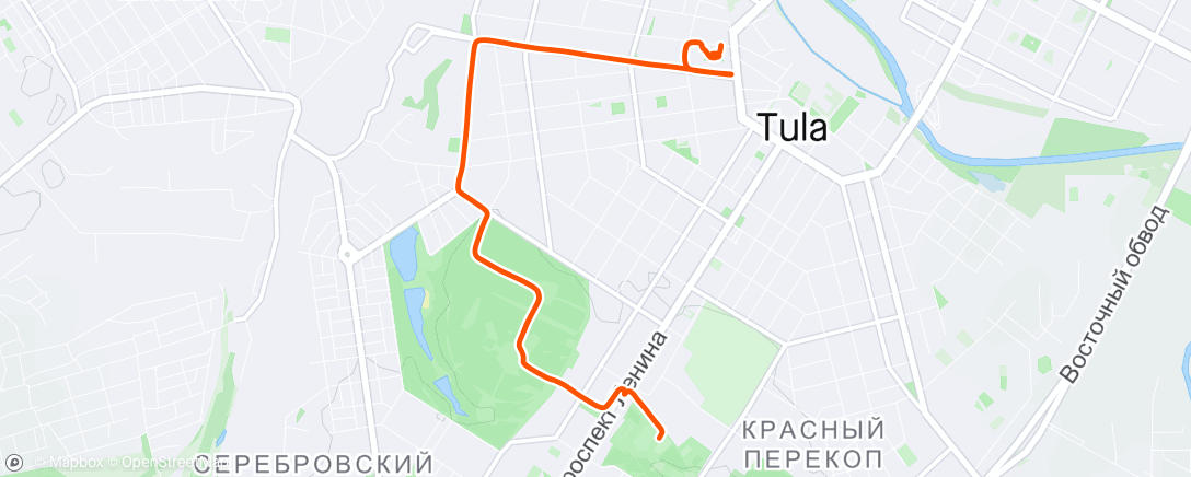 Mapa de la actividad (С трени 🚴🏽‍♂️)